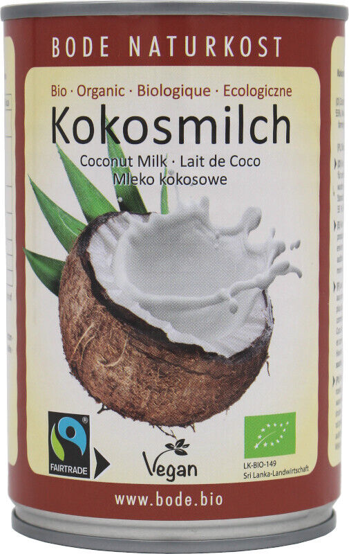 Organic coconut milk, 1 can of 2.9 kg