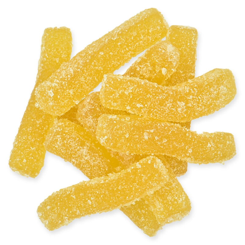 Sour Gummy Fries (Gelatine-free) Organic 6x1kg Bag in Box Bananeira