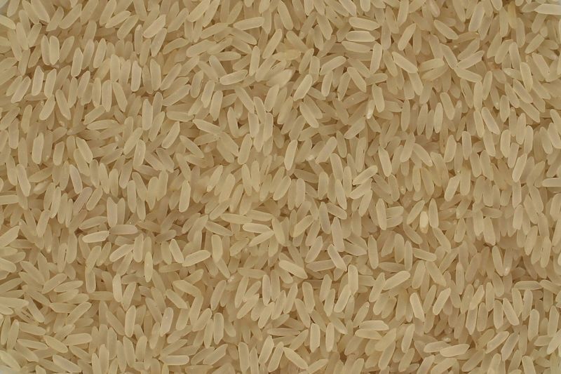 Organic long grain white parboiled rice