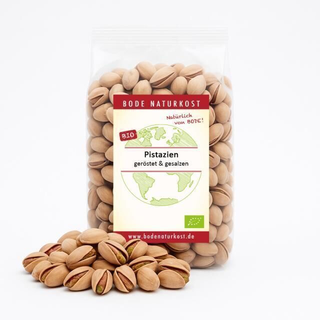 Pistazien geröstet gesalzen in Schale bio 1kg