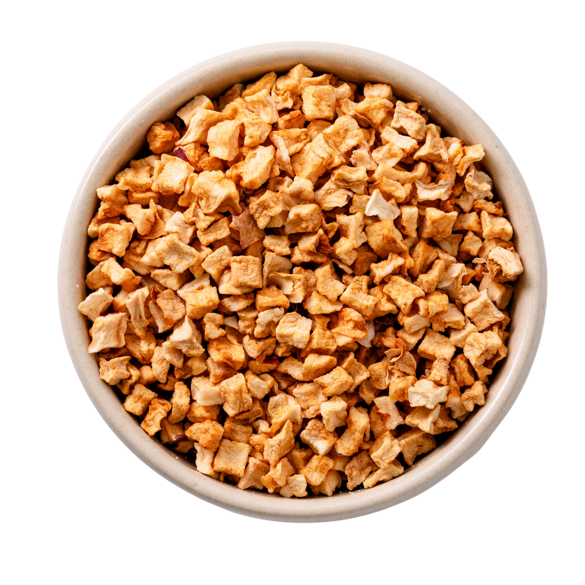 Organic diced apples 5-10mm without skin