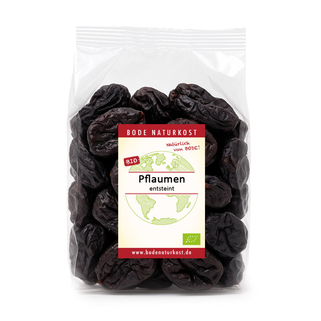 Bag of organic pitted prunes