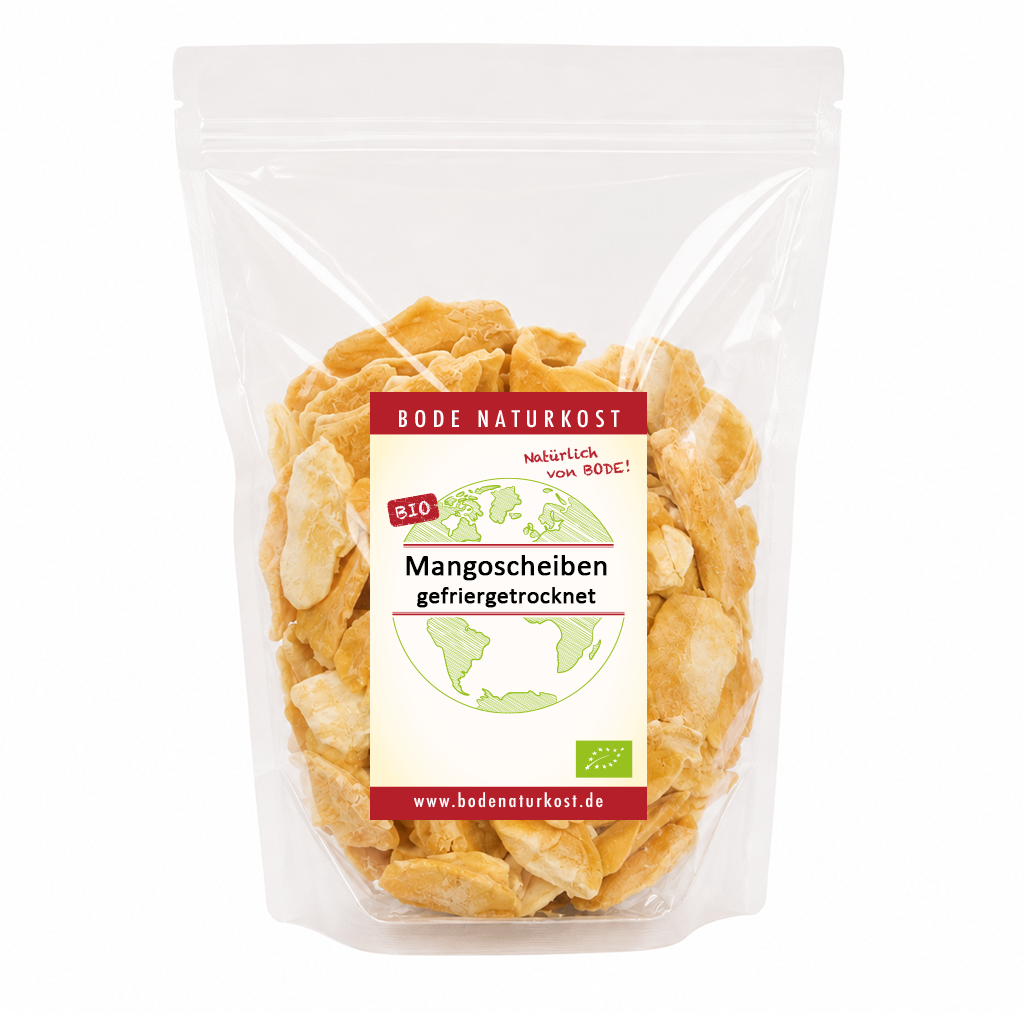 mango slices freeze dried organic 300g