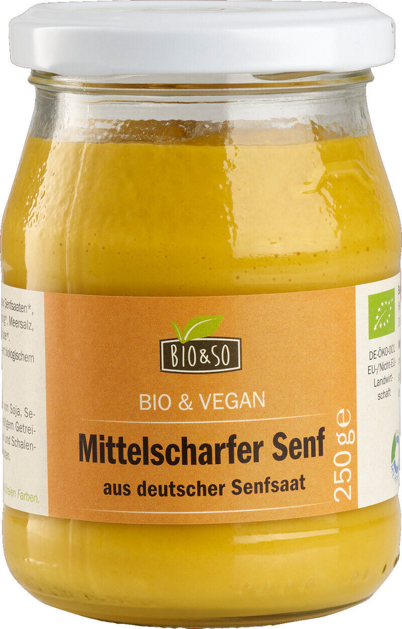 Organic Mustard Bio&So 6x250g