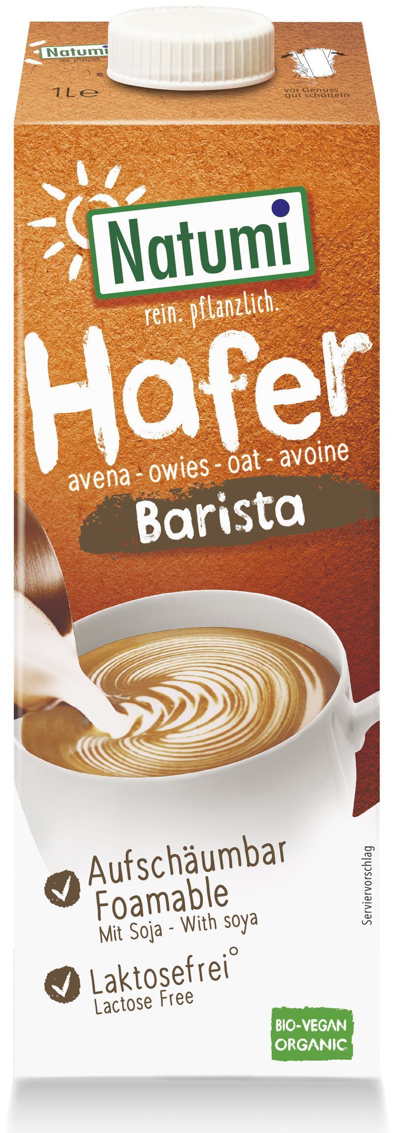 Organic Unsweetened Barista Oat Drink with Soya Natumi 8x1l