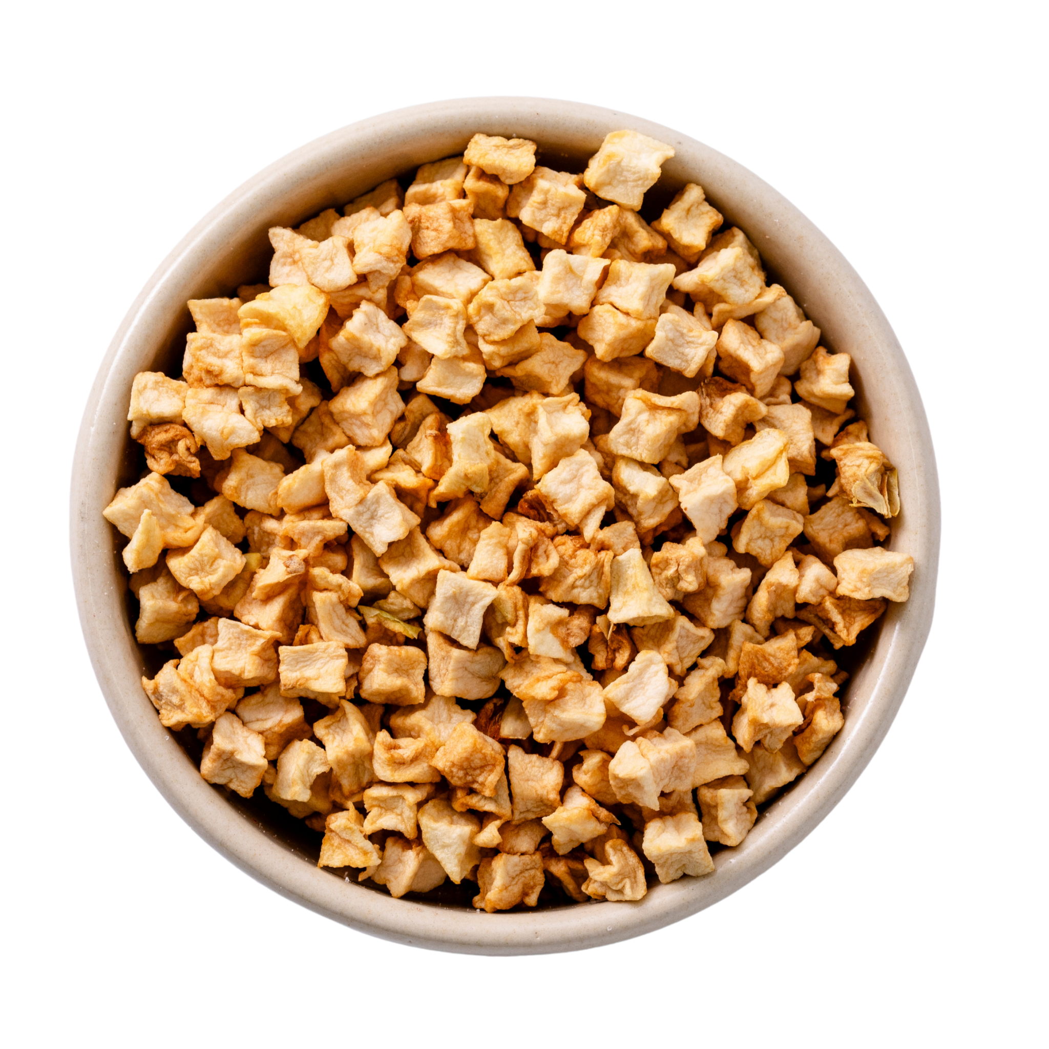 Soft apple cubes WITHOUT SKIN, organic