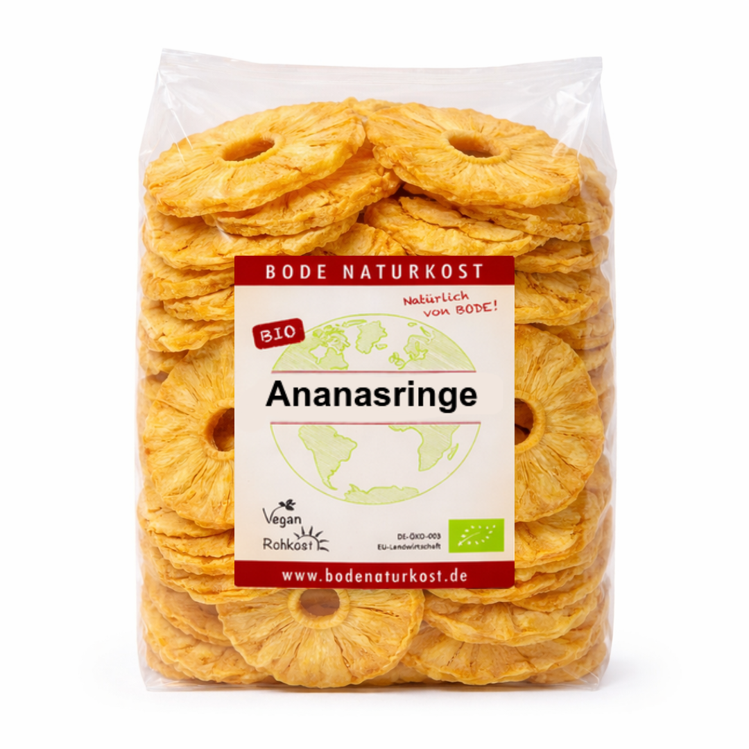 Ananasringe Premium økologisk 1 kg