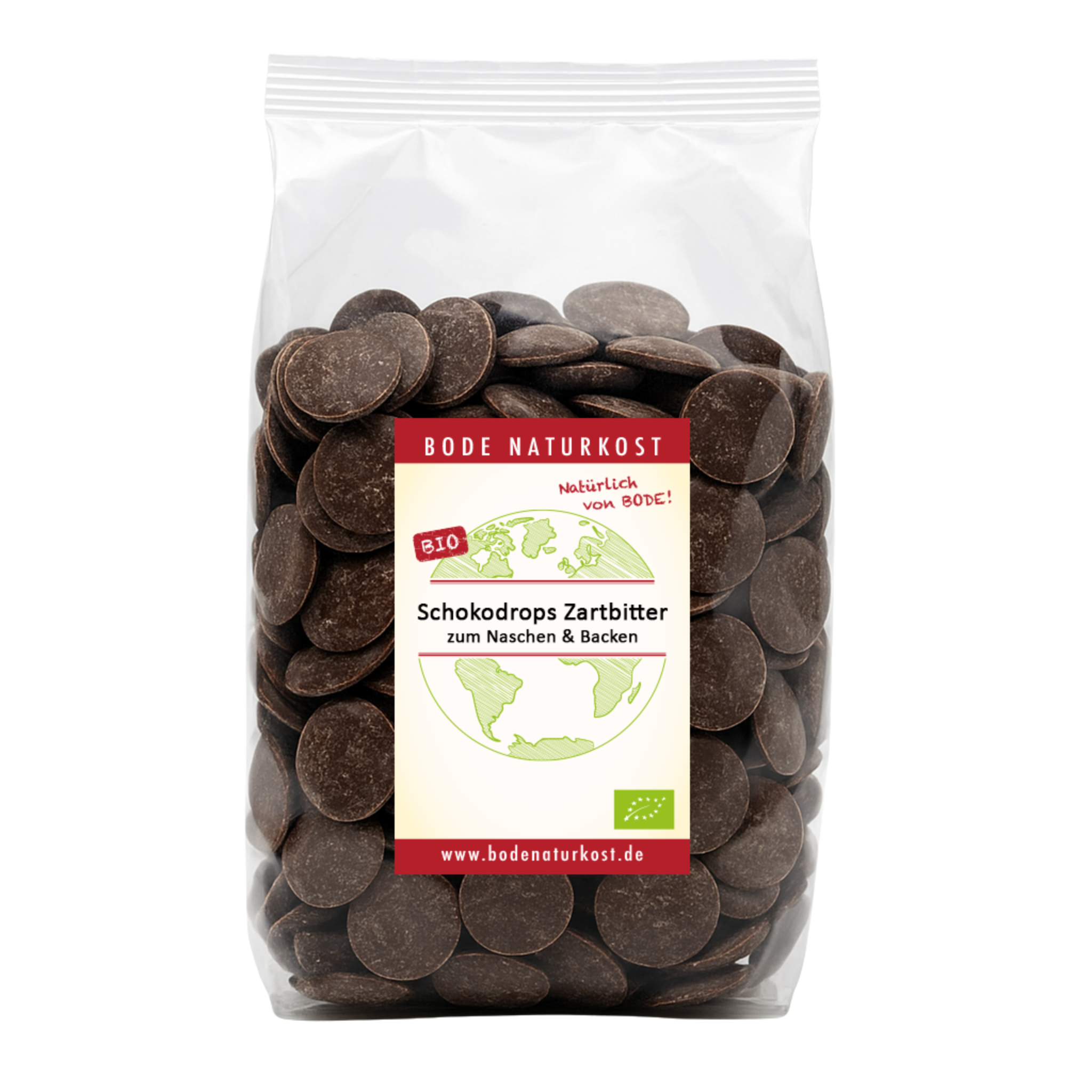 Schokoladendrops Zartbitter groß bio 300g I Kuvertüredrops