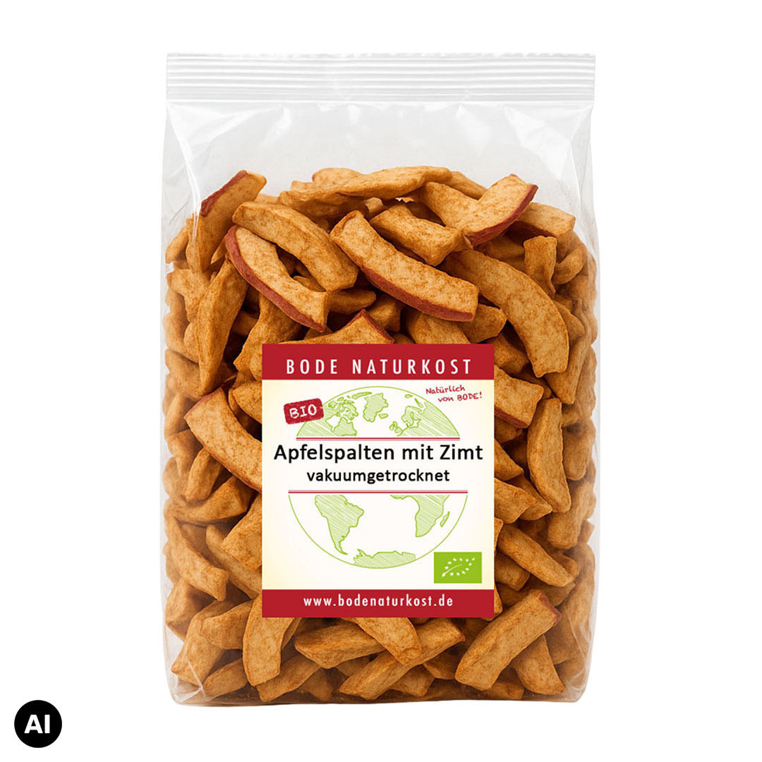 Apfelspalten mit Zimt vakuumgetrocknet bio 300g | wie gefriergetrocknet