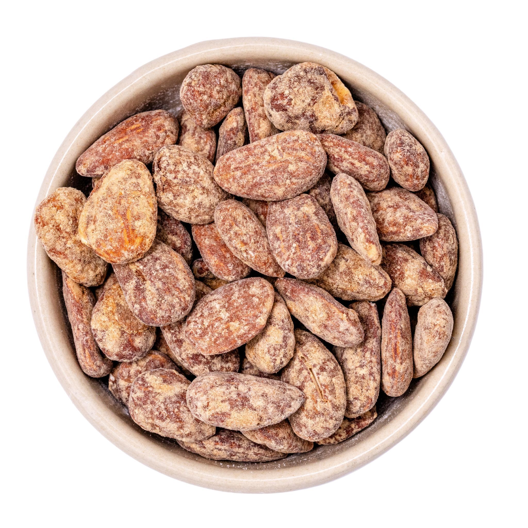 cinnamon almonds - almonds roasted slightly sweetened with cinnamon organic 10kg