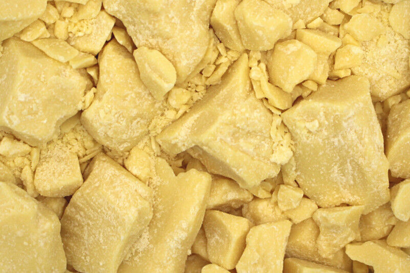 Desodorierte Bio-Kakaobutter-Chunks, gelblich