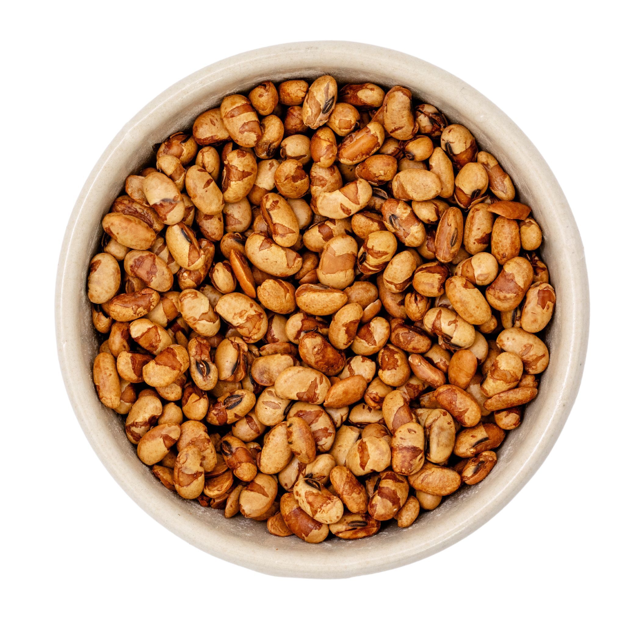 Organic savoury roasted soy snack