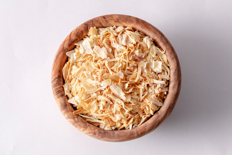 Crunchy dried onions organic 4-10mm