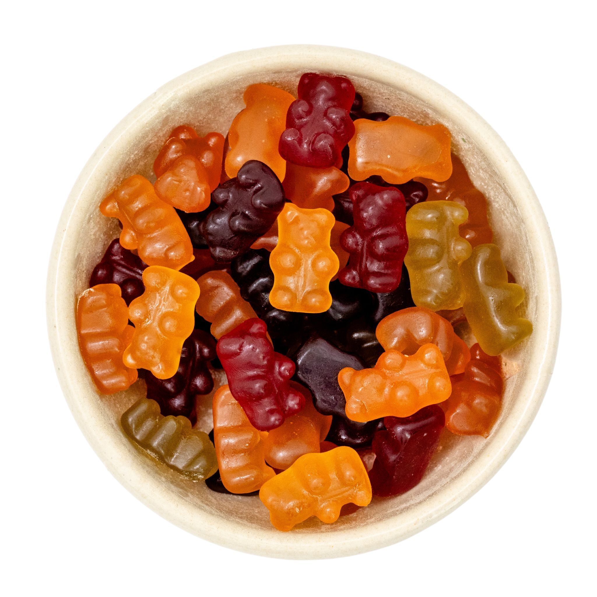 Organic gummy bears without gelatine