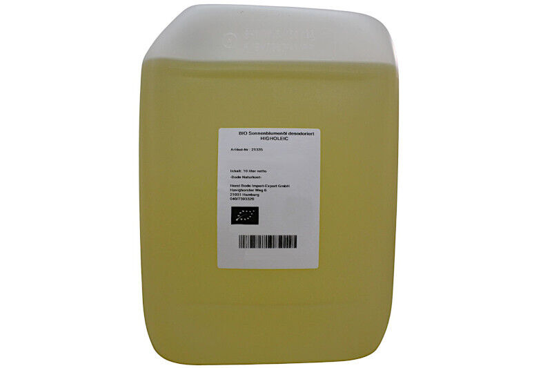 Organic high oleic sunflower oil, deodorised