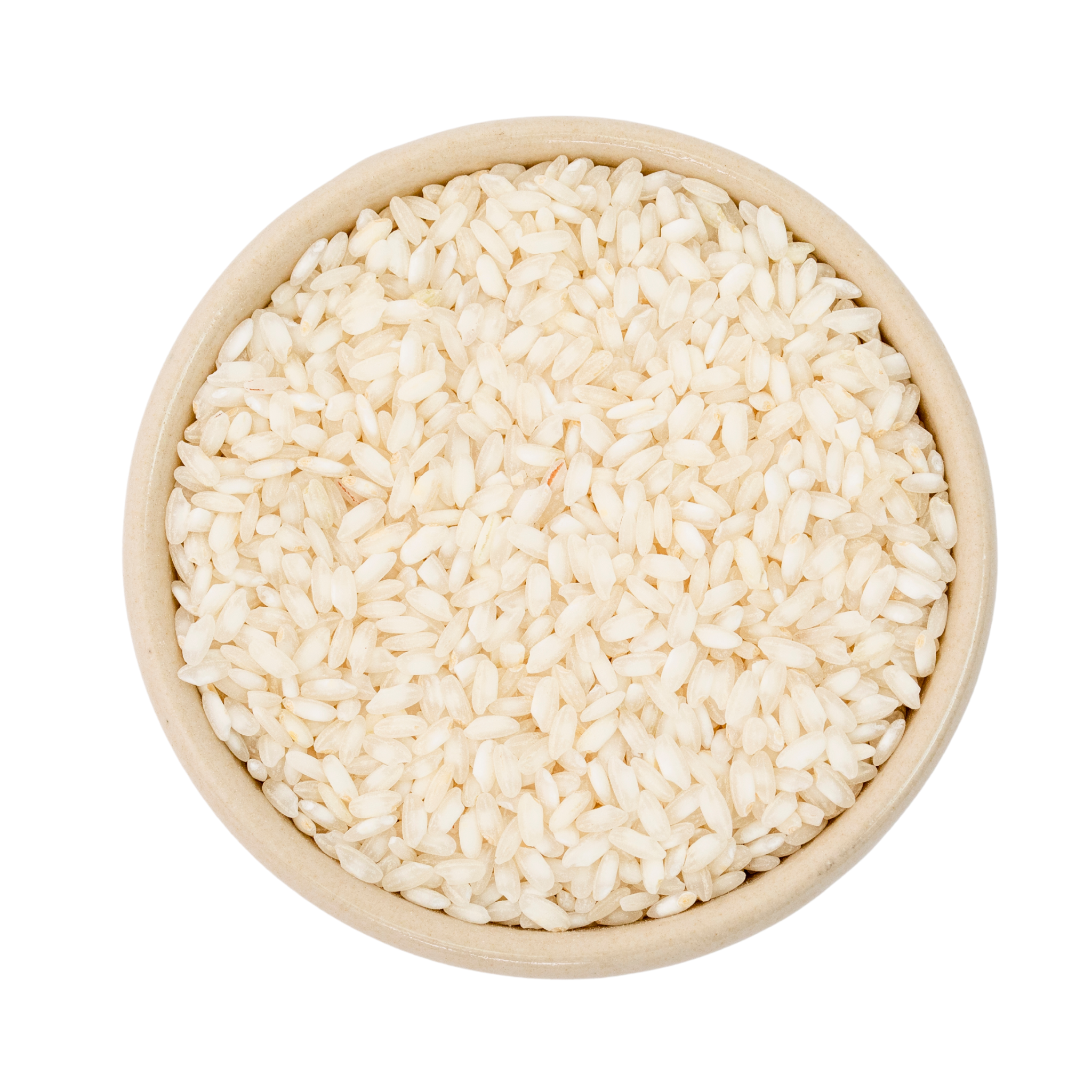 Organic white risotto rice from Italy