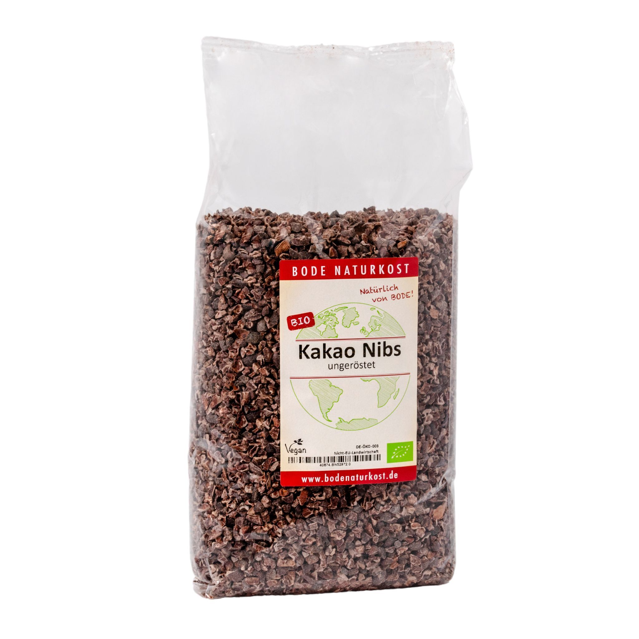 Organic Unroasted Cocoa Nibs 1kg