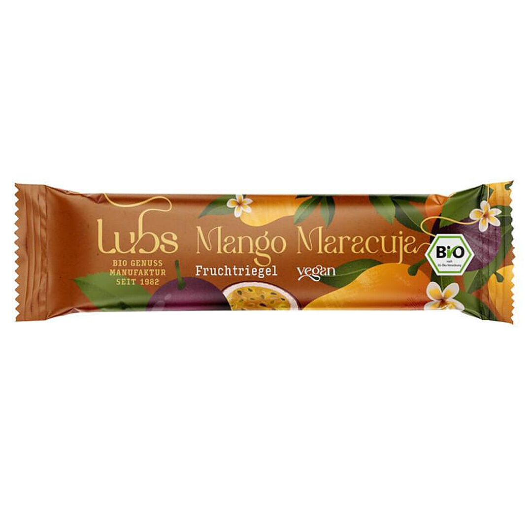 Fruit Bar Mango Passion Fruit Lubs Organic 25x30g
