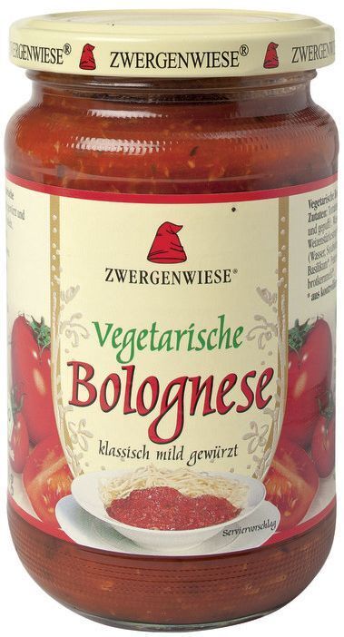 Tomato Sauce Vegetarian Bolognese Organic 6x340ml Zwergenwiese
