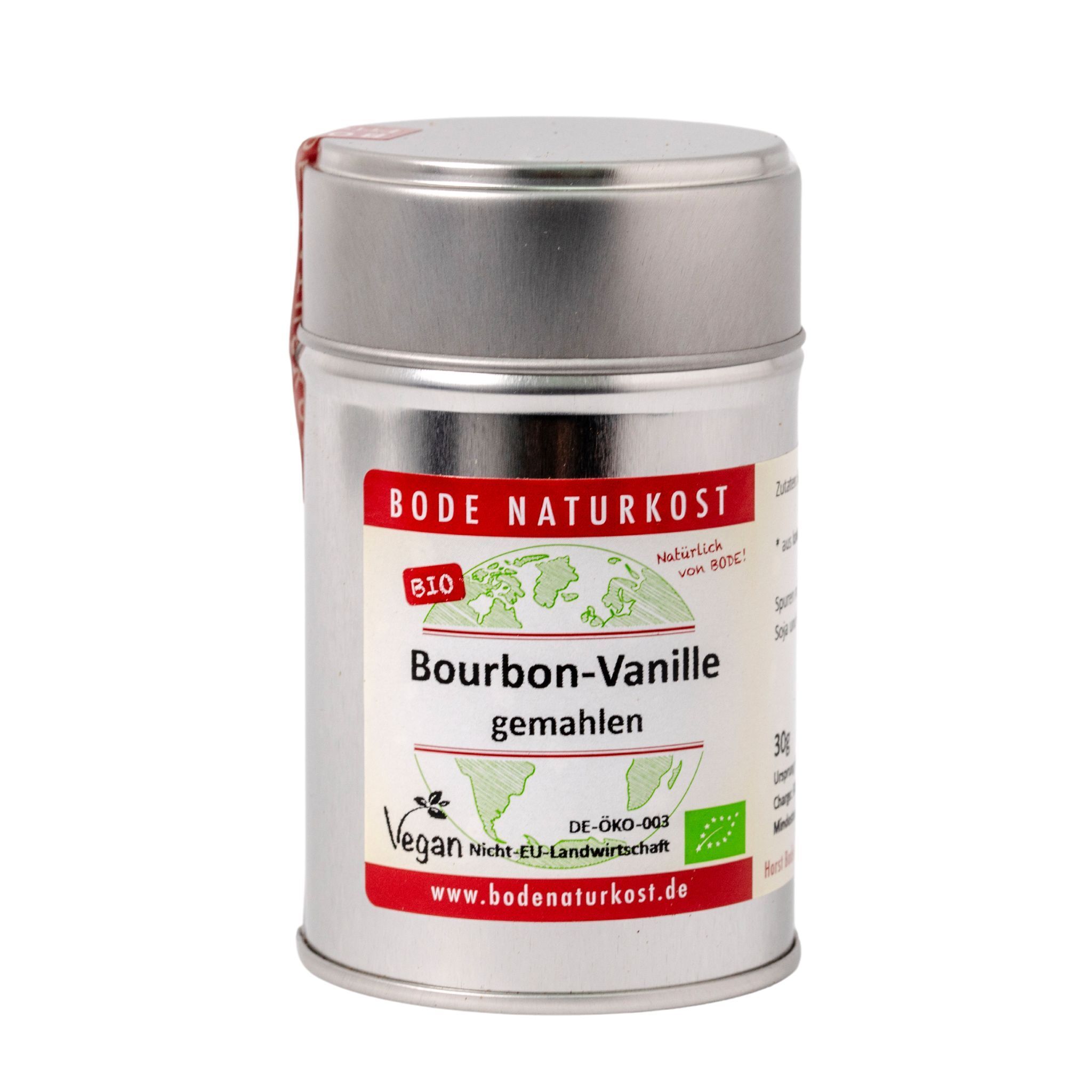 Organic Ground Bourbon Vanilla 6x30g