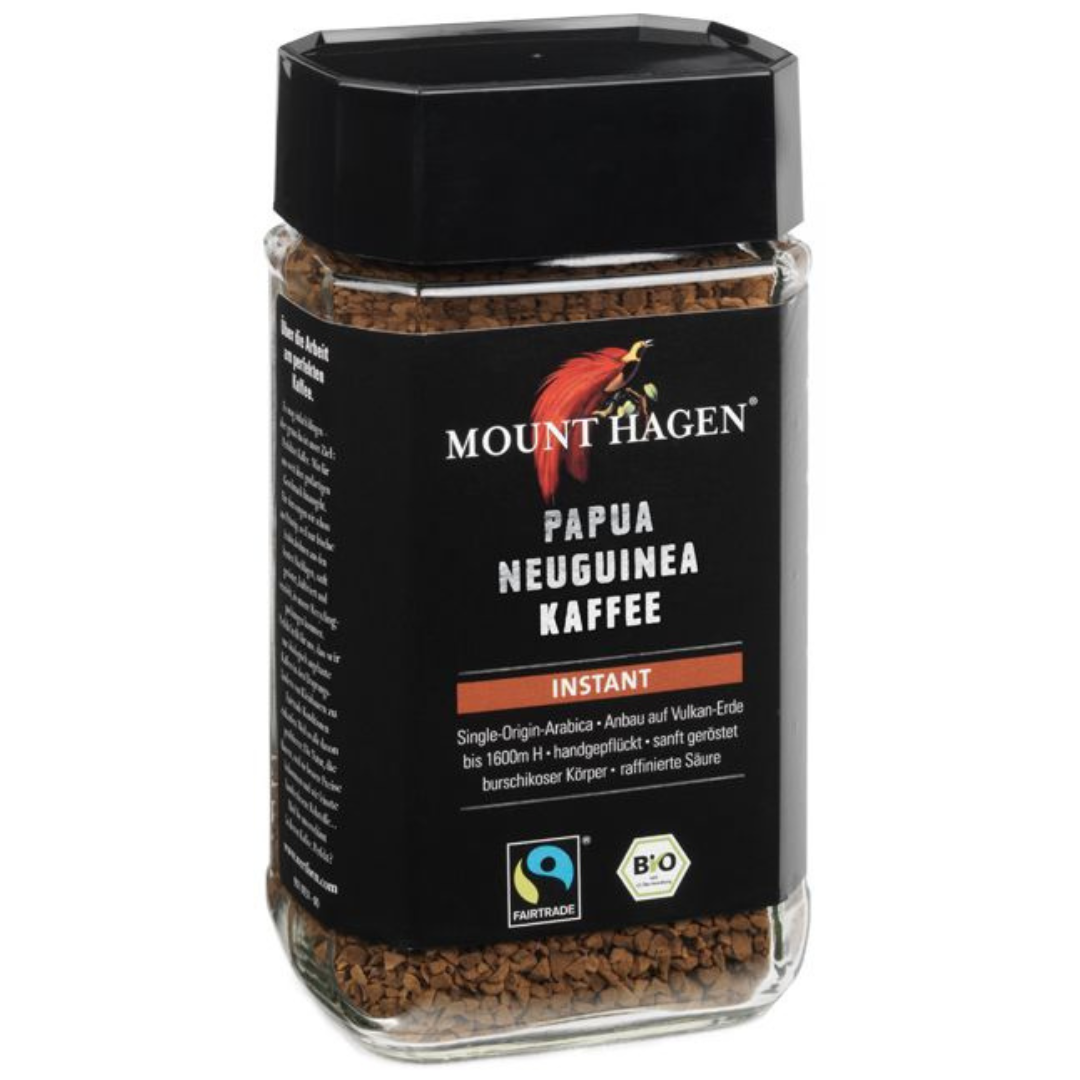 Kaffee Instant bio Single Origin Papua Neuguinea Fairtrade Mount Hagen 6x100g