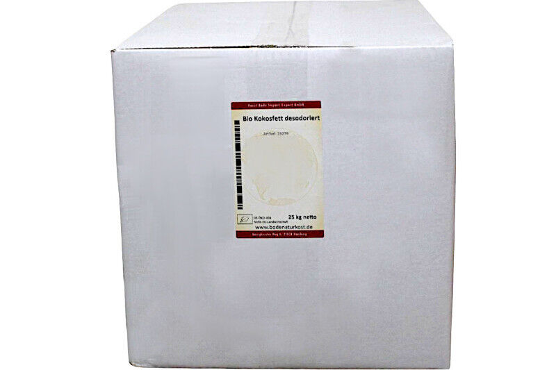 Desodorised organic coconut fat