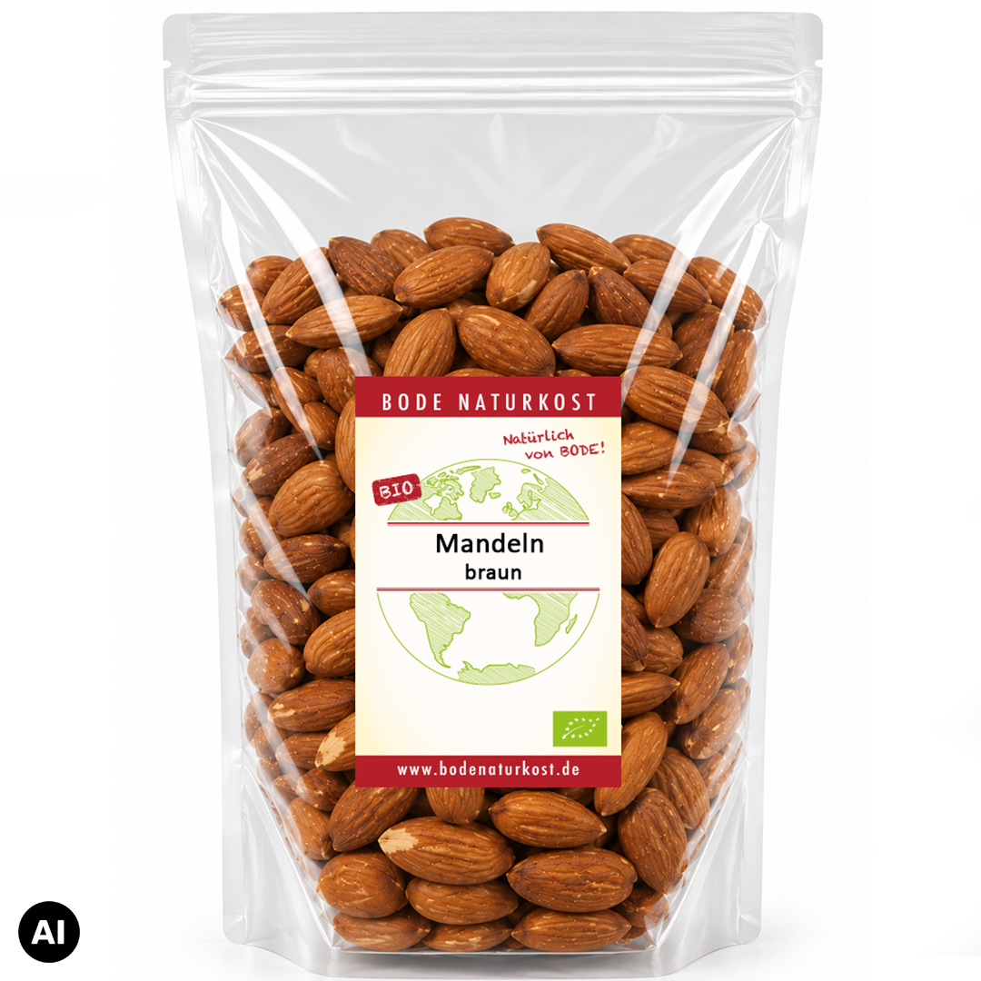 Brune mandler økologiske 1 kg