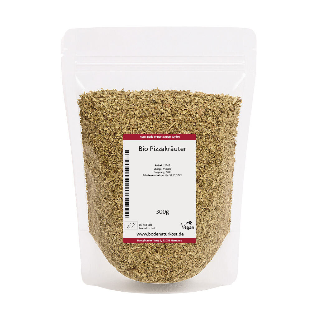 Pose med økologiske pizzaurter, 300g