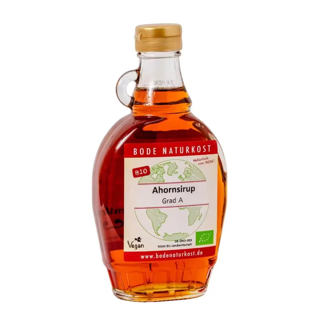 Organic Maple Syrup grade A, amber colour rich taste12x250ml