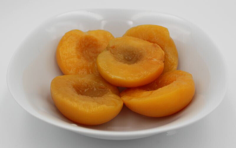 Organic Peach Halves Can, Net Weight 4.1 kg, Drained Weight 2.35 kg