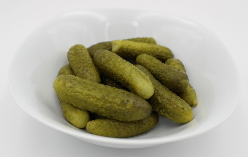 Organic spiced pickles can 9.7kg, ATG 5.6kg