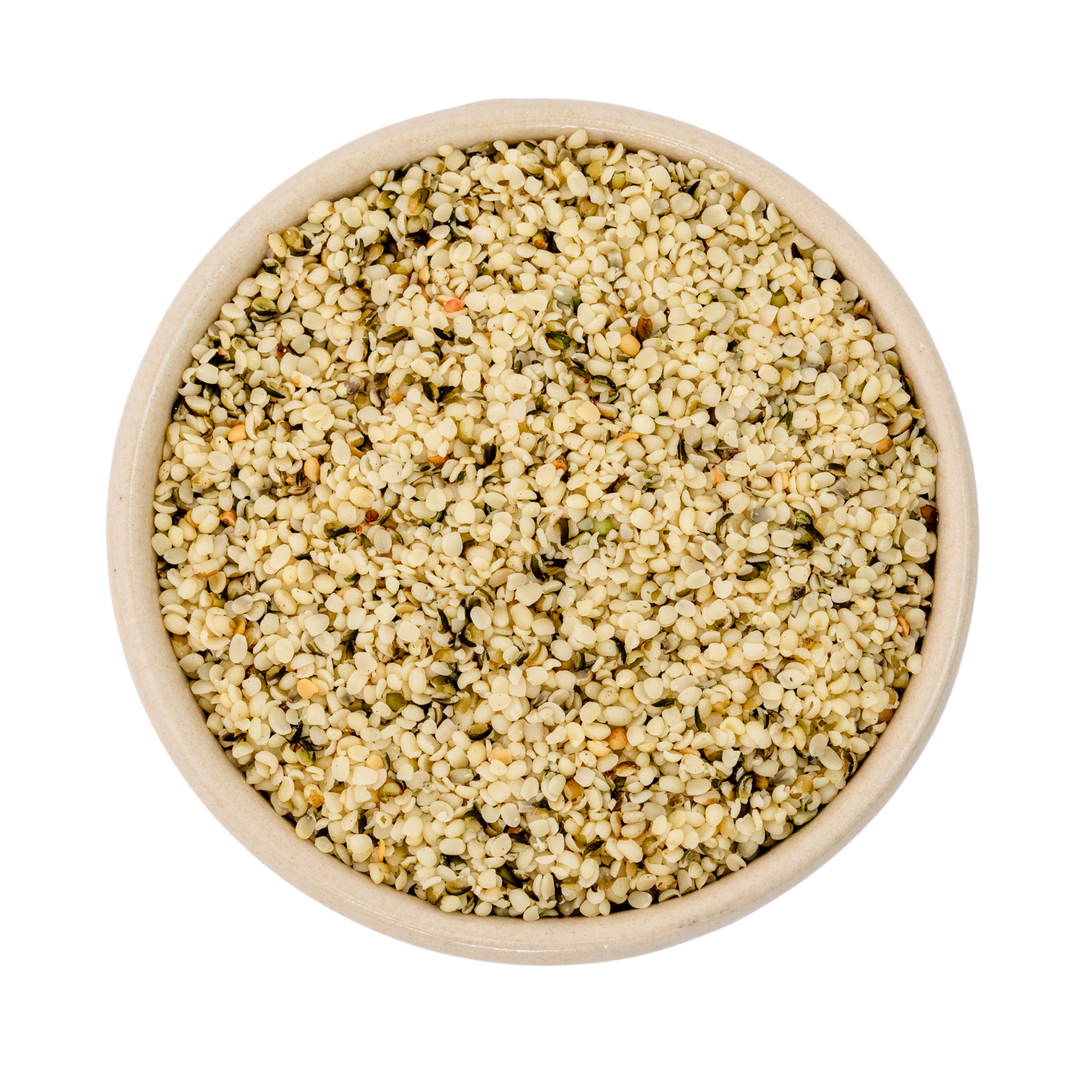 Peeled, unroasted organic hemp seeds