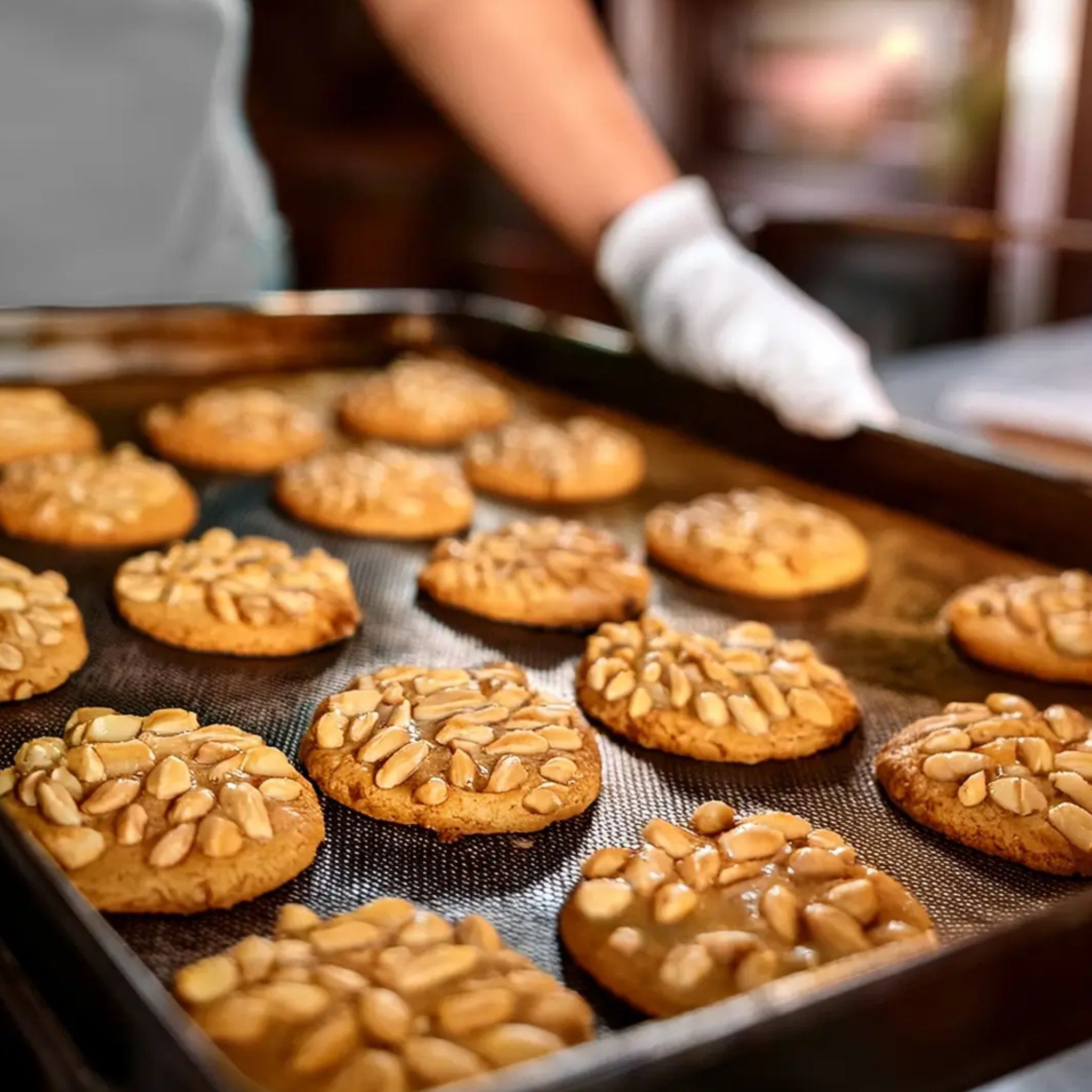 Kekse mit blanchierten Bio-Erdnusskernen