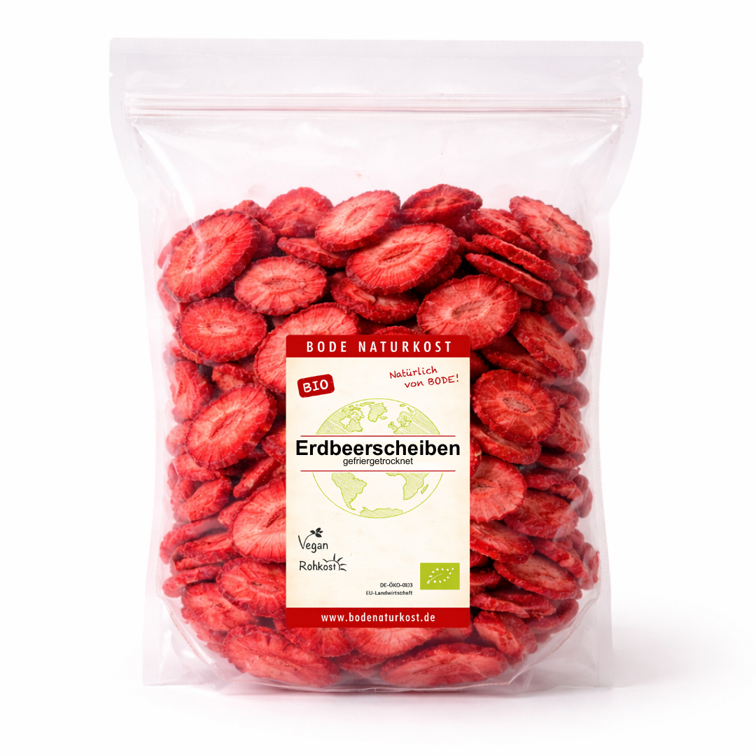 strawberry slices freeze-dried organic 300g