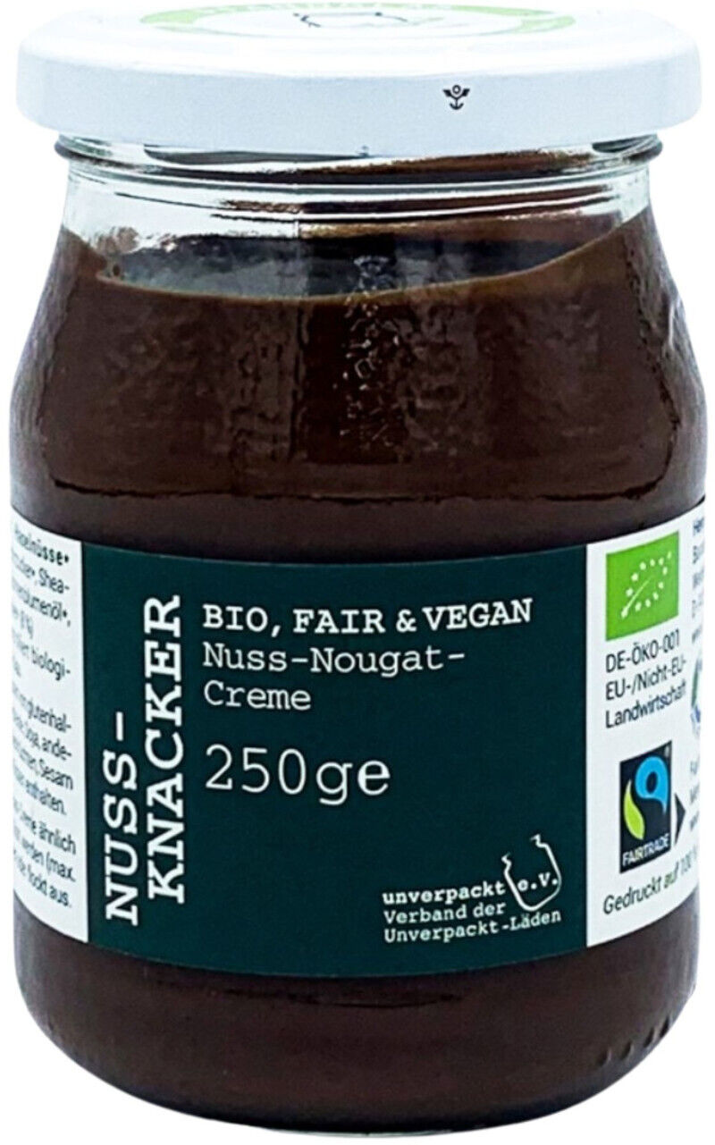 Organic Hazelnut-Nougat Cream Unverpackt e.V. 6x250g