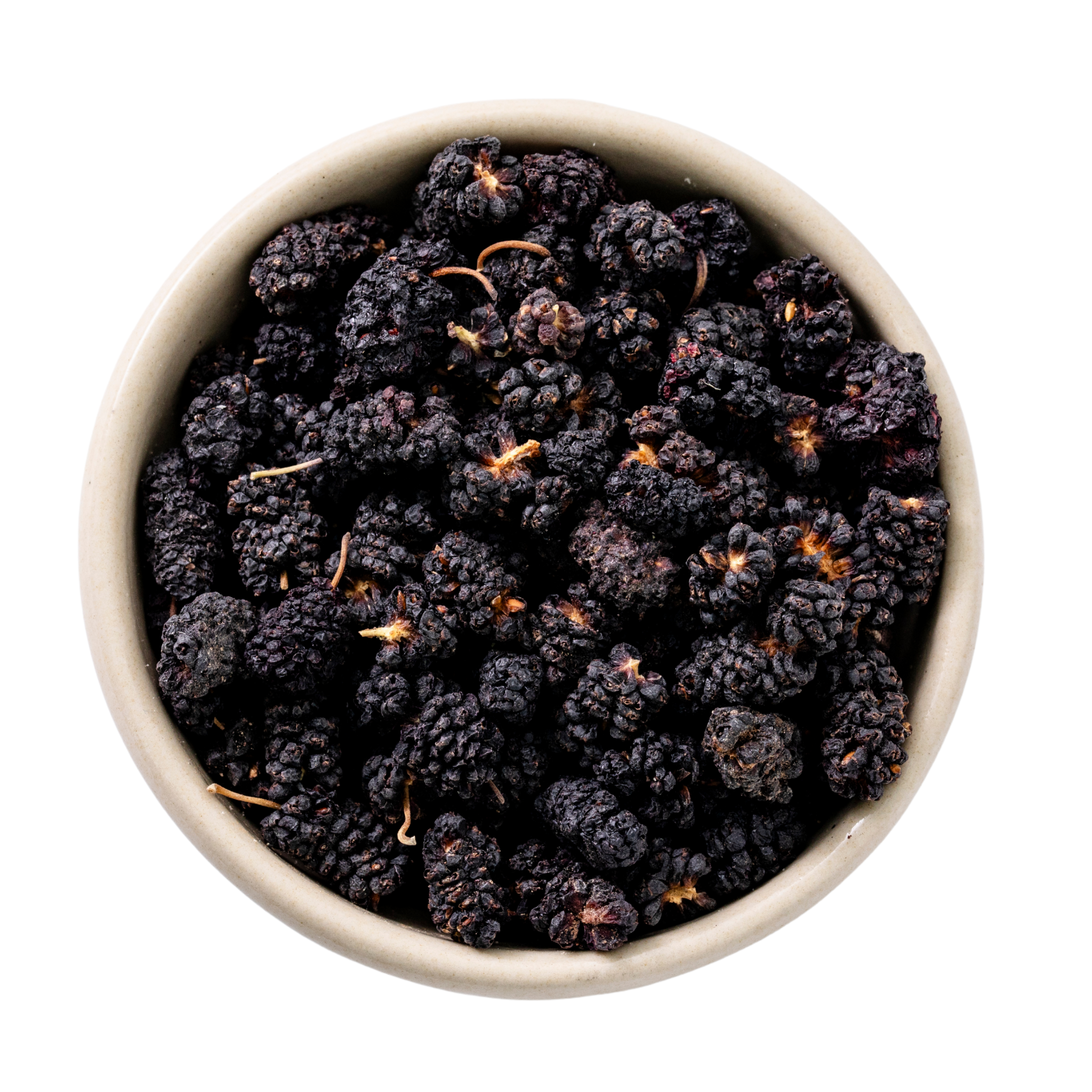 Organic black mulberries